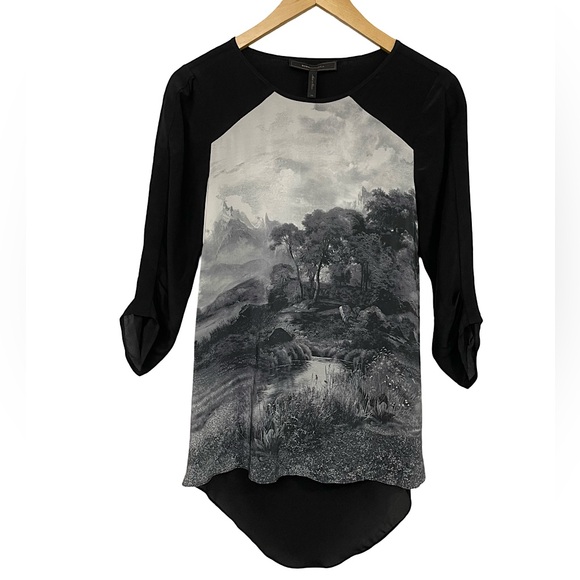 [xs] BCBG NWT silk shirt - Picture 1 of 7